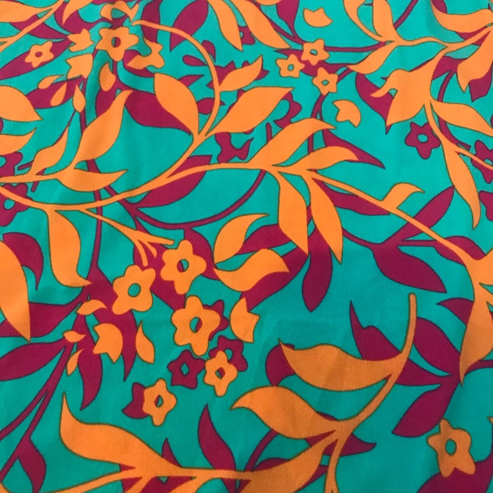 LuLaRoe teal/coral maxi -NWT - Picture 3 of 4